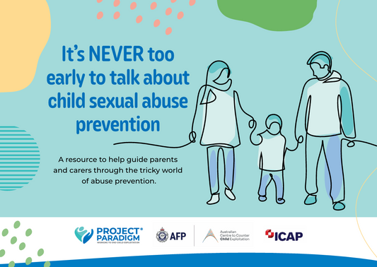 It's NEVER too early to talk about child sexual abuse prevention Resource (1 pack)